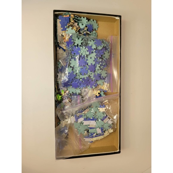 Vtg New York City 3 Ft. Wide Panoramic View 750 Piece Puzzle World Trade Center - Picture 3 of 7